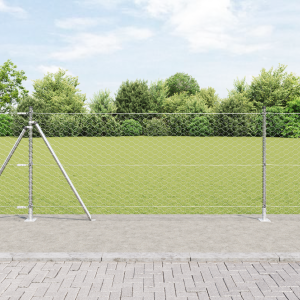 vidaXL Hexagon Tuinhek 0.8x100 m Gegalvaniseerd Staal