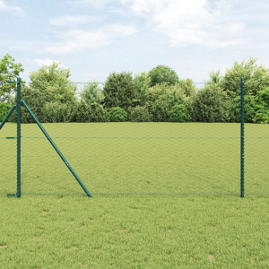 vidaXL Hexagonaal Tuinhek Grijs 1x50 m Staal