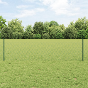 vidaXL Hexagonaal tuinhek set Set van 2 Groen Gepoedercoat staal Groot