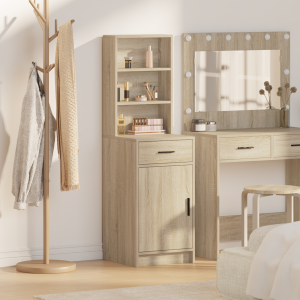 vidaXL Hoge Kasten Sonoma Eiken 40x41x135 cm Gelaagd Hout