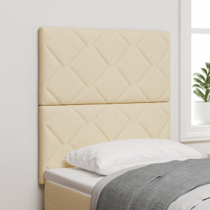 vidaXL Hoofdbord Crème 80 cm Stof
