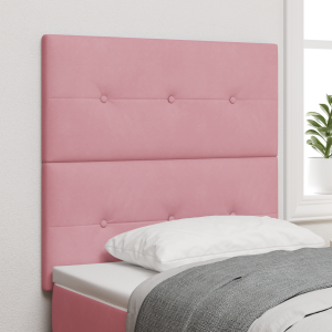 vidaXL Hoofdbord met Knopen Roze 80 cm Velours