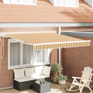 vidaXL Inklapbaar Zonnescherm Meerkleurig 300 x 250 cm Stof