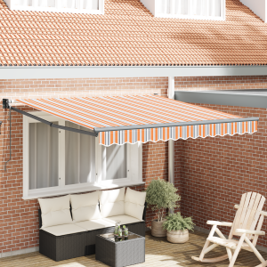 vidaXL Inklapbaar Zonnescherm Meerkleurig 300x250 cm Stof