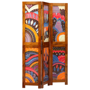 vidaXL Kamerscherm 3 Panelen Honingbruin 35x1.5x160 cm Massief Hout Acacia