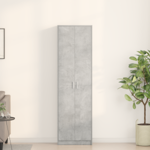 vidaXL Kledingkast Betongrijs 55x25x189 cm Gelaagd Hout