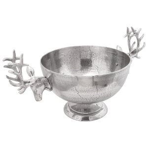 vidaXL Kopje 62x35x33 cm aluminium zilverkleurig