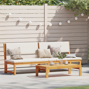 vidaXL Ligbed 3-in-1 Functie Massief Acaciahout