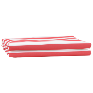 vidaXL Ligbed Vervangende Stof Rood en Wit 10x1.6 m