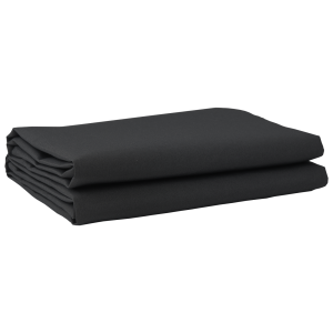 vidaXL Ligbed Vervangende Stof Zwart 10x1.6 m