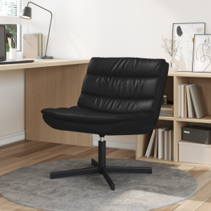 vidaXL Ligstoel voor Relaxen Zwarte Stof