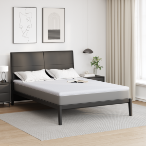 vidaXL Matraspads Wit 160 x 200 cm 100% polyester jacquard stof