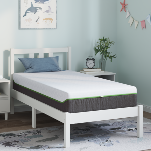 vidaXL Matras Wit en Grijs 80 x 160 cm Jacquard stof