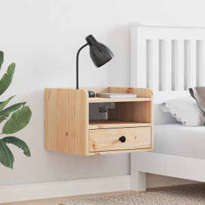 vidaXL Nachtkastjes 2 pcs Bruin 38 x 36 x 29.5 cm Massief grenenhout