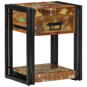 vidaXL Nachtkastjes 2 st 40x35x50 cm gerecycled hout