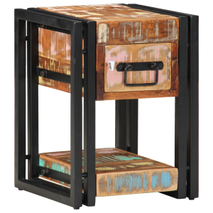 vidaXL Nachtkastjes 2 st 40x40x40 cm massief gerecycled hout