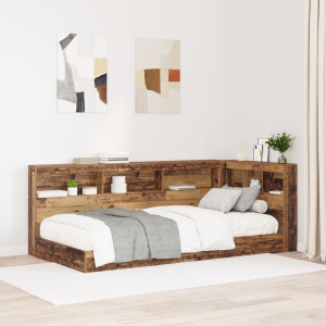 vidaXL Opberghoofdbord met plank Oud Hout 80 cm Bewerkt hout