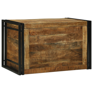 vidaXL Opslagbox 80x50x50 cm Massief Ruw Mango Hout