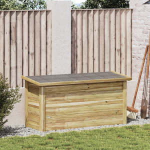 vidaXL Opbergbox Naturel 119 x 44,5 x 58 cm Geïmpregneerd grenenhout