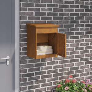 vidaXL Pakket inwerp box Roestig 44 x 35 x 59 cm Cortenstaal
