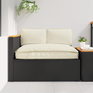 vidaXL Pallet Kussen Set 3 pcs Crème 120 x 12 x 80 cm 60 x 40 x 12 cm