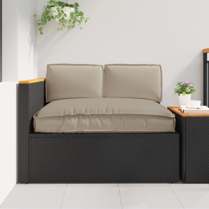 vidaXL Pallet Kussen Set 3 pcs Taupe 120 x 12 x 80 cm 60 x 40 x 12 cm