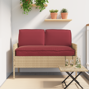 vidaXL Pallet Kussen Set 3 pcs Wijnrood 60x120x12cm 60 x 40 x 12 cm