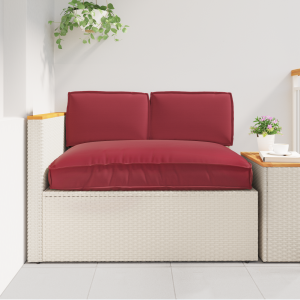 vidaXL Pallet Kussen Set met kussen 3 pcs Wijnrood