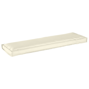 vidaXL Palletkussen bank 140x40x8 cm oxford stof crèmekleurig
