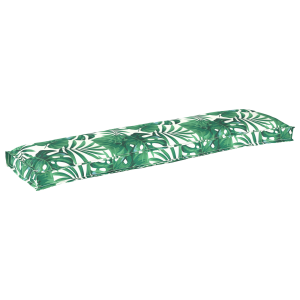 vidaXL Palletkussen bank 150x40x8 cm bladpatroon oxford stof