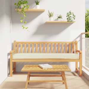 vidaXL Palletkussen bank 200x40x8 cm oxford stof crèmekleurig