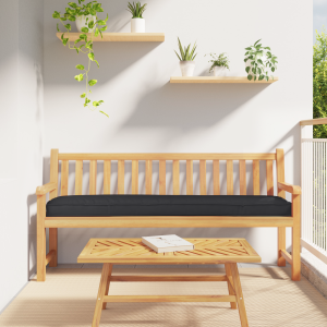 vidaXL Palletkussen bank 200x40x8 cm oxford stof zwart