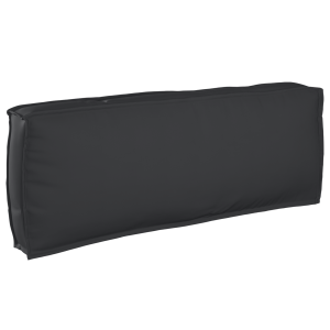 vidaXL Palletkussen rugleuning 120x40x12 cm oxford stof zwart