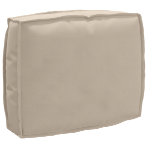 vidaXL Palletkussen rugleuning 50x40x12 cm oxford stof taupe