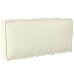 vidaXL Palletkussen rugleuning 80x40x12 cm oxford stof crèmekleurig