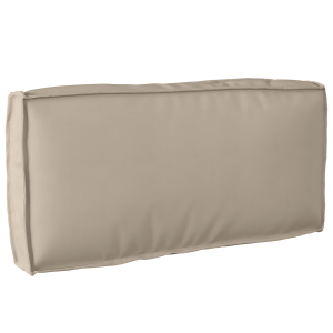 vidaXL Palletkussen rugleuning 80x40x12 cm oxford stof taupe