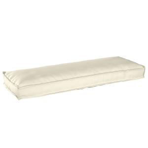 vidaXL Palletkussen voor Bank Crème 120x40x8 cm Oxford Stof