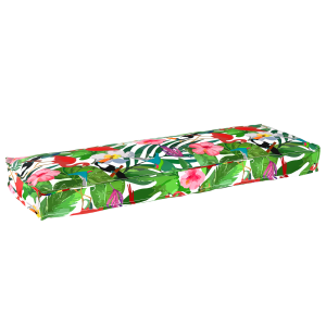 vidaXL Palletkussen voor Bank Tropisch Jungle 120x40x8 cm Oxford Stof