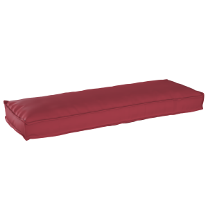vidaXL Palletkussen voor Bank Wijnglans Rood 120x40x8 cm Oxford Stof
