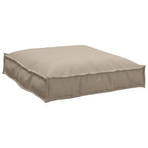 vidaXL Palletkussen voor zitvlak Taupe 70 x 70 x 12 cm Oxford Stof