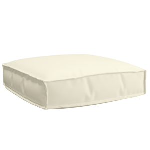 vidaXL Palletkussen zitting 60x60x12 cm oxford stof crèmekleurig