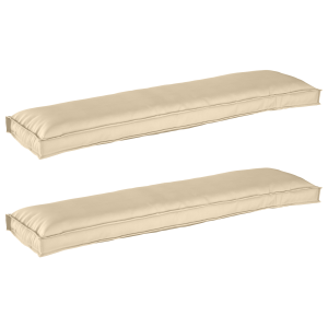 vidaXL Palletkussens 2 st bank 150x40x8 cm oxford stof beige