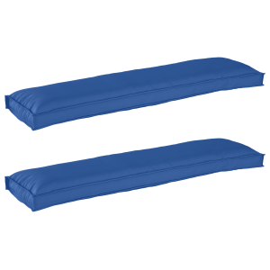 vidaXL Palletkussens 2 st bank 150x40x8 cm oxford stof koningsblauw