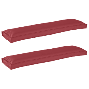 vidaXL Palletkussens 2 st bank 150x40x8 cm oxford stof wijnrood