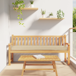 vidaXL Palletkussens 2 st bank 180x40x8 cm oxford stof beige