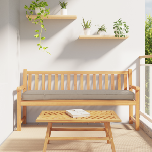 vidaXL Palletkussens 2 st bank 180x40x8 cm oxford stof taupe