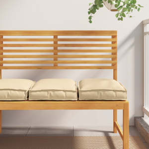 vidaXL Palletkussens 2 st zitting 40x40x8 cm oxford stof beige