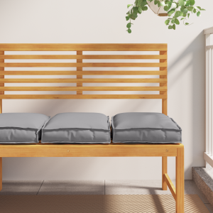 vidaXL Palletkussens 2 st zitting 40x40x8 cm oxford stof grijs