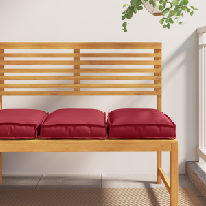 vidaXL Palletkussens 2 st zitting 40x40x8 cm oxford stof wijnrood