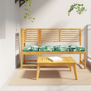 vidaXL Palletkussens 4 st zitting 40x40x8 cm bladpatroon oxford stof